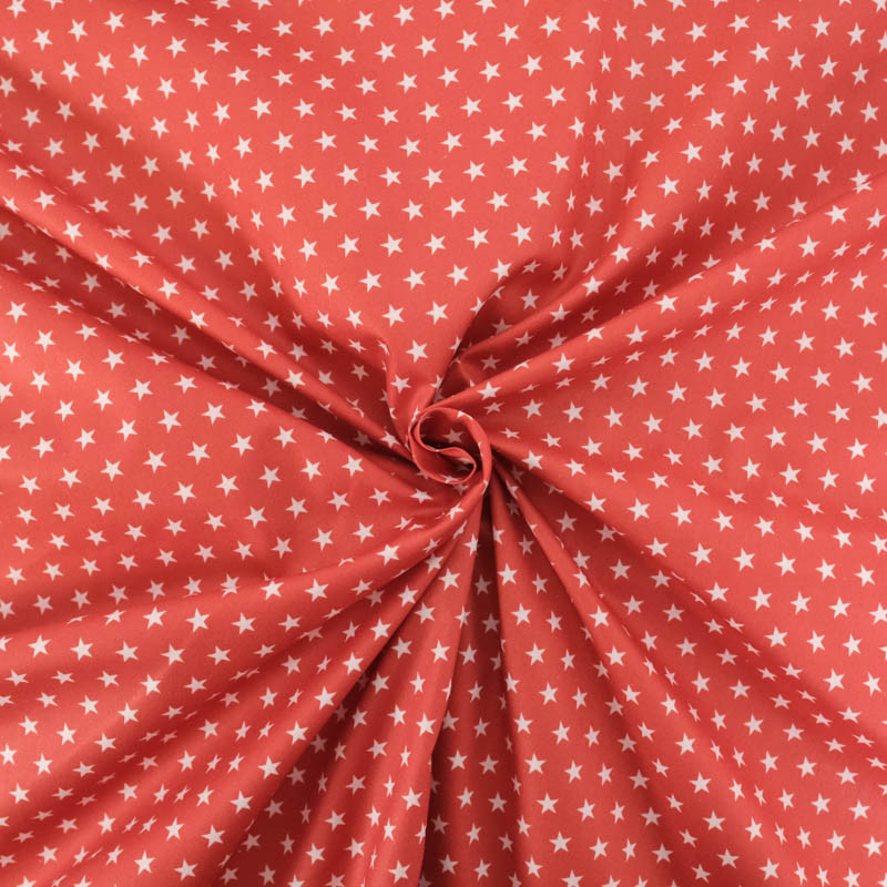 Terracotta Star Cotton Poplin - Maison Klem